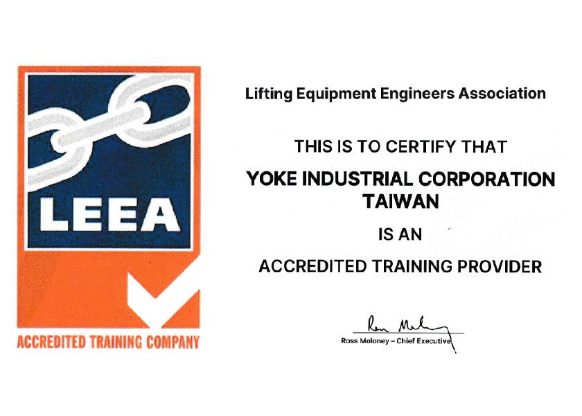 YOKE recognised as a LEEA Accredited Training Company - image