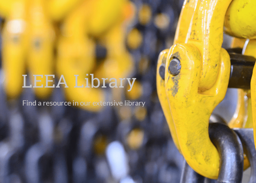 LEEA supports third party use of its invaluable resource library - image