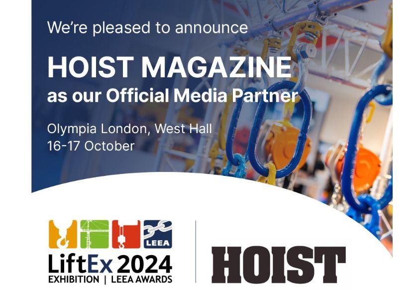 Hoist Magazine announced as Official Media Partner for LiftEx 2024
