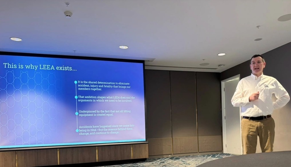 LEEA CEO Ross Moloney in Australia highlighting current developments from HQ