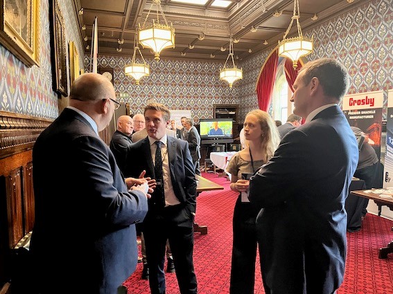 engaging with visitors to the LEEA Parliamentary Event 